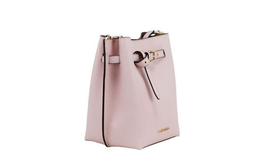 Michael Kors Emilia Small Powder Blush Pebble Leather Bucket Messenger Handbag - Threads of Legacy
