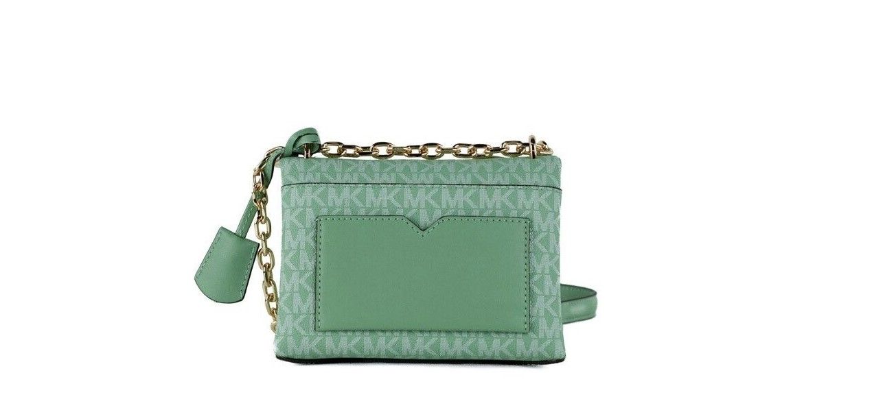Michael Kors Cece Small Sea Green Signature PVC Convertible Flap Crossbody Bag - Threads of Legacy