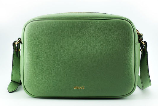 Versace Elegant Mint Green Leather Camera Case Bag - Threads of Legacy