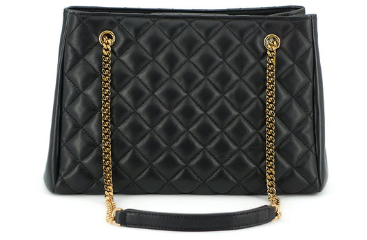 Versace Elegant Quilted Nappa Leather Tote Bag - Threads of Legacy
