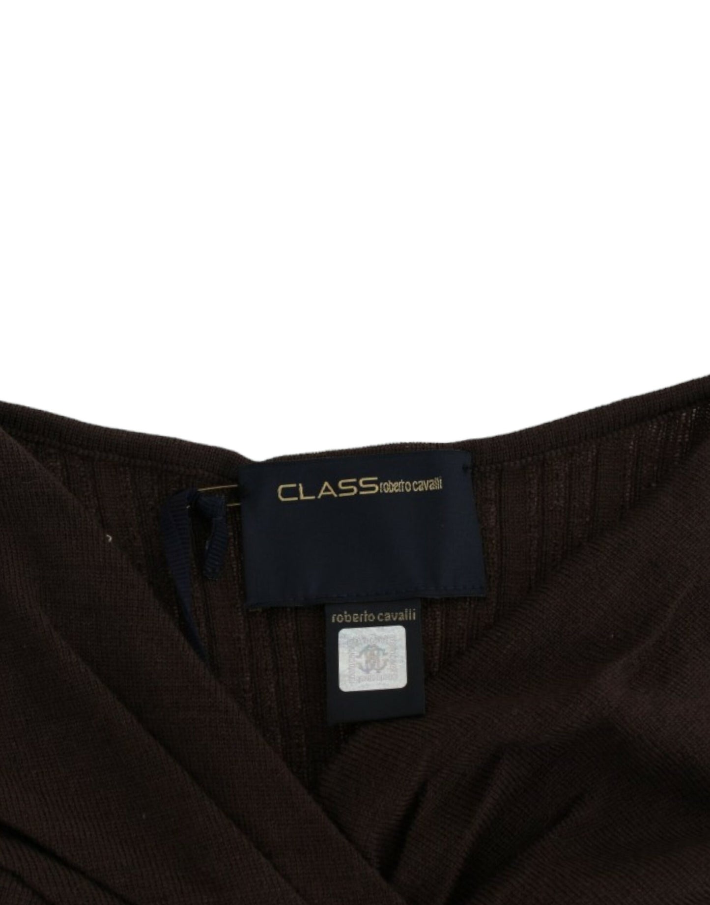 Cavalli Chic Keyhole Virgin Wool Sweater - Threads of Legacy