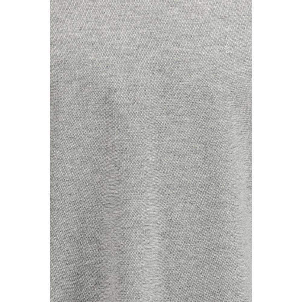 Saint Laurent Gray Cotton T-Shirt