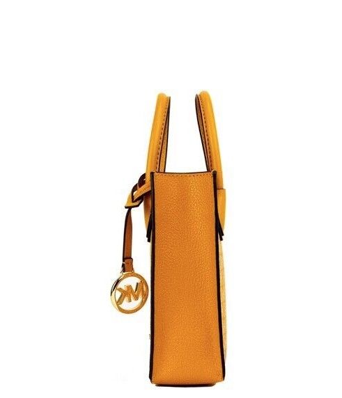 Michael Kors Mercer XS Honeycomb Gold Signature PVC North South Shopper Crossbody Bag - Threads of Legacy
