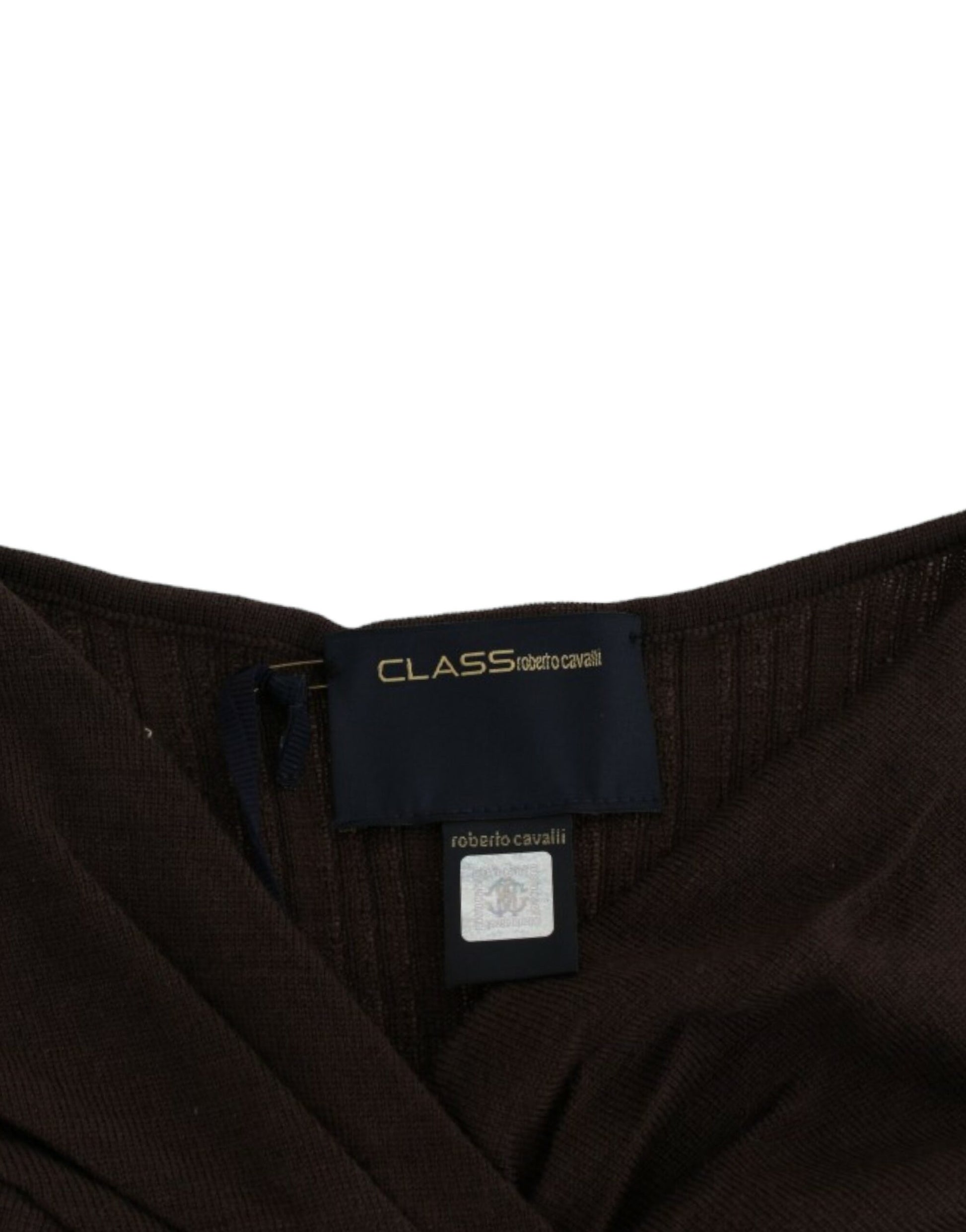 Cavalli Chic Keyhole Virgin Wool Sweater - Threads of Legacy